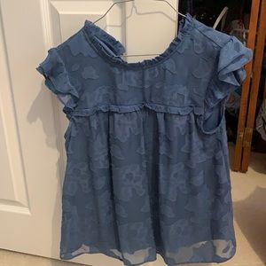 LC Lauren Conrad ruffle top. Part of matching set